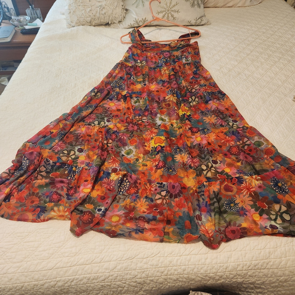 Colorful Floral Maxi Dress